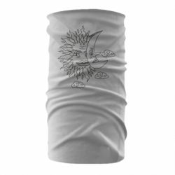 Бандана Sun and Moon faces - PrintSalon