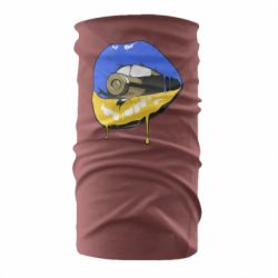 Бандана-труба Україна! Губи з кулею - PrintSalon