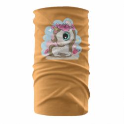 Бандана Unicorn with flowers - PrintSalon