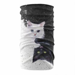 Бандана Yin and Yang cats