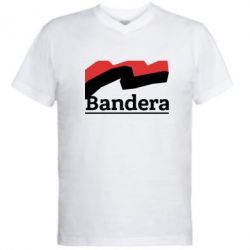 Мужская футболка  с V-образным вырезом Bandera