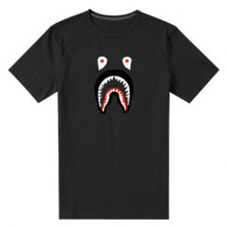 Мужская футболка премиум Bape shark logo - PrintSalon