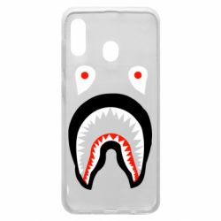 Чехол для Samsung A20 Bape shark logo - PrintSalon