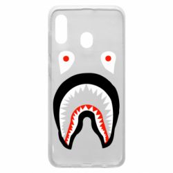 Чехол для Samsung A30 Bape shark logo - PrintSalon