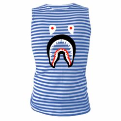 Майка-тельняшка Bape shark logo - PrintSalon
