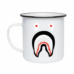 Кружка эмалированная Bape shark logo - PrintSalon