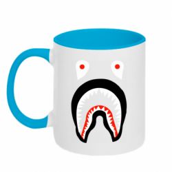 Чашка двухцветная 320ml Bape shark logo - PrintSalon