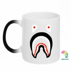 Чашка-хамелеон Bape shark logo - PrintSalon