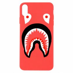 Чехол для iPhone X/Xs Bape shark logo - PrintSalon