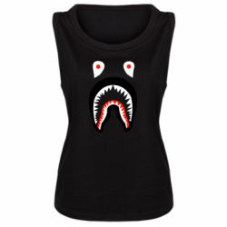 Женская майка Bape shark logo - PrintSalon