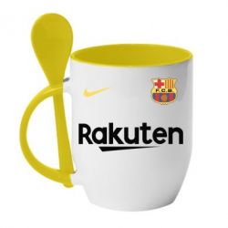 Чашка з ложкою Barcelona Racuten - PrintSalon