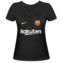 Жіноча футболка з V-подібним вирізом Barcelona Racuten - PrintSalon