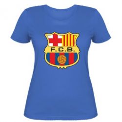Женская футболка Barcelona - PrintSalon