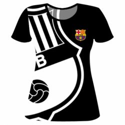 Женская футболка 3D Barcelona - PrintSalon