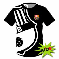 Детская 3D футболка Barcelona - PrintSalon