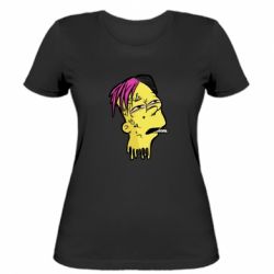 Жіноча футболка Bart as Lil Peep-PrintSalon Жіноча футболка Bart as Lil Peep