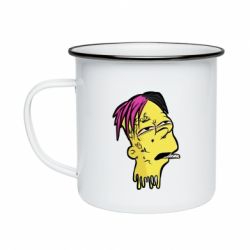 Кружка эмалированная Bart as Lil Peep - PrintSalon