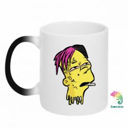 Чашка-хамелеон Bart as Lil Peep - PrintSalon
