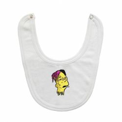 Слюнявчик  Bart as Lil Peep - PrintSalon