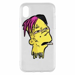 Чехол для iPhone X/Xs Bart as Lil Peep - PrintSalon
