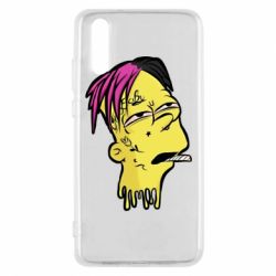 Чехол для Huawei P20 Bart as Lil Peep - PrintSalon
