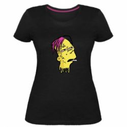 Женская премиум футболка Bart as Lil Peep - PrintSalon
