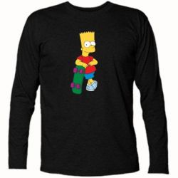 Футболка с длинным рукавом Bart Simpson - PrintSalon