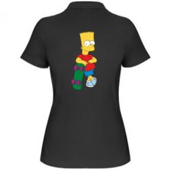 Женское поло Bart Simpson - PrintSalon