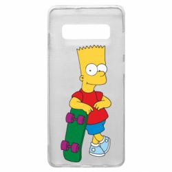 Чехол для Samsung S10+ Bart Simpson - PrintSalon