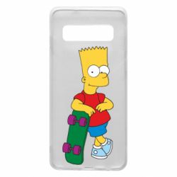 Чехол для Samsung S10 Bart Simpson - PrintSalon