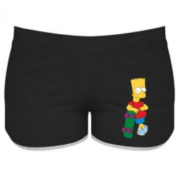 Женские шорты Bart Simpson - PrintSalon