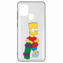 Чехол для Samsung A21s Bart Simpson - PrintSalon