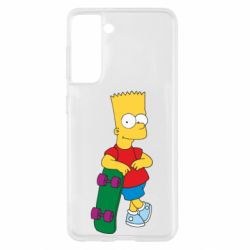 Чехол для Samsung S21 Bart Simpson
