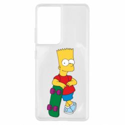 Чехол для Samsung S21 Ultra Bart Simpson - PrintSalon