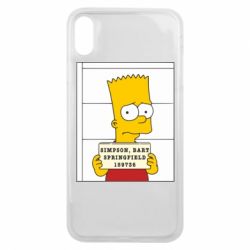 Чехол для iPhone Xs Max Барт в тюряге - PrintSalon