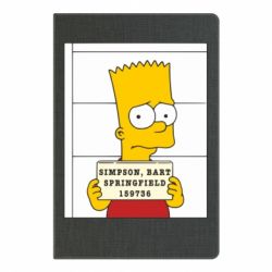 Блокнот с принто Барт в тюряге - PrintSalon