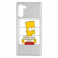 Чехол для Samsung Note 10 Барт в тюряге - PrintSalon