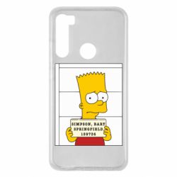 Чехол для Xiaomi Redmi Note 8 Барт в тюряге - PrintSalon