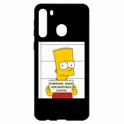 Чехол для Samsung A21 Барт в тюряге - PrintSalon