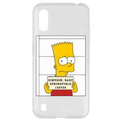 Чехол для Samsung A01/M01 Барт в тюряге - PrintSalon