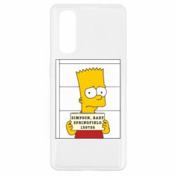 Чехол для Oppo Find X2 Барт в тюряге - PrintSalon