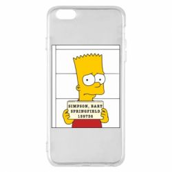 Чехол для iPhone 6 Plus/6S Plus Барт в тюряге - PrintSalon