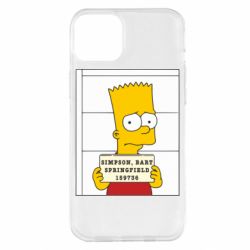 Чехол для iPhone 14 Plus Барт в тюряге - PrintSalon