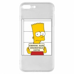 Чехол для iPhone 8 Plus Барт в тюряге - PrintSalon