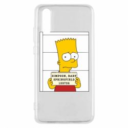 Чехол для Huawei P20 Барт в тюряге - PrintSalon