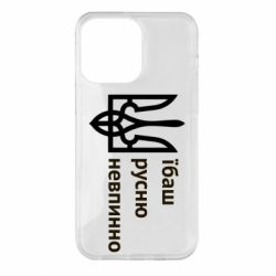 Чехол для iPhone 14 Pro Max Їбаш русню - PrintSalon