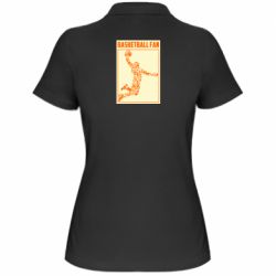 Женское поло Basketball fan - PrintSalon