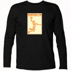 Футболка с длинным рукавом Basketball fan - PrintSalon