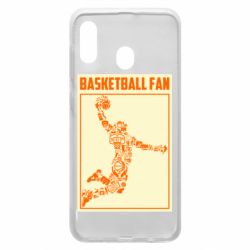 Чехол для Samsung A20 Basketball fan - PrintSalon