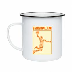 Кружка эмалированная Basketball fan - PrintSalon